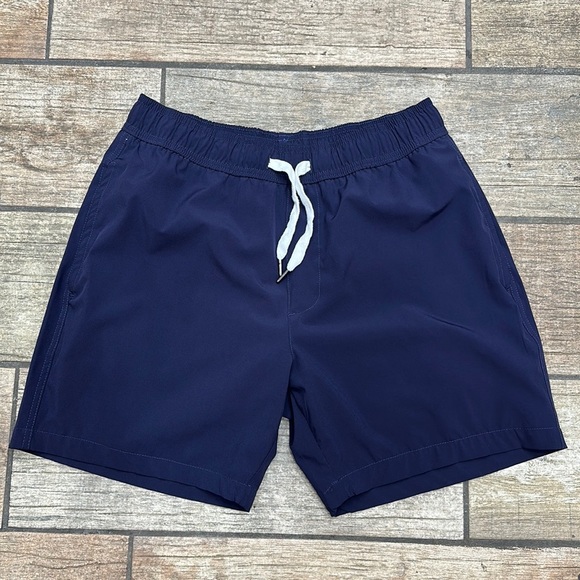 Trunks Surf and Swim Co. Men’s Navy‎ Blue Compression Swim Shorts - Picture 1 of 12